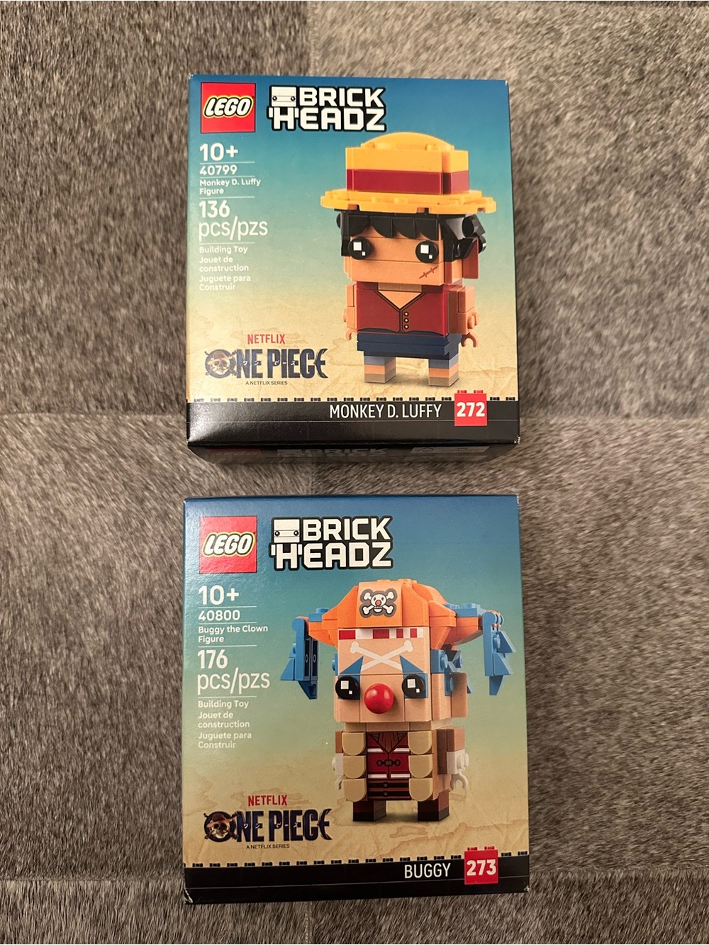 NWT Lego #40799 & #40800 BrickHeadz Bundle - One Piece